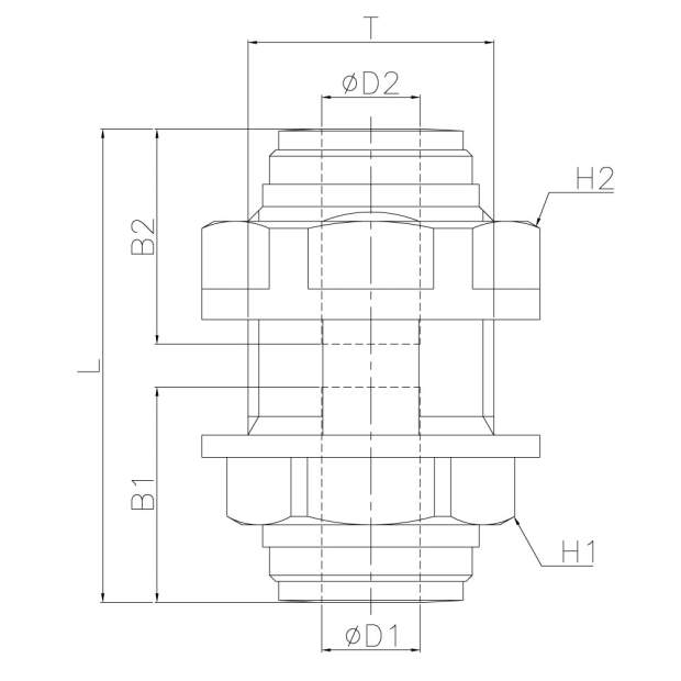 HMM Schott-Verbinder mit metrischer Steckverbindung 4 bis 12mm