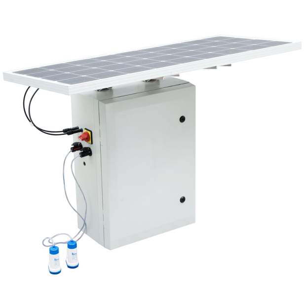 PURE-Solar 2.0 Solarbetriebene UVC-Reaktoranlage mit Pumpenanschluss (max. 5L/min)